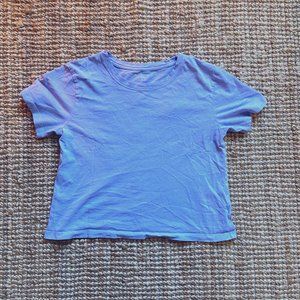 Athleta T shirt | 100% cotton | pastel blue/purple